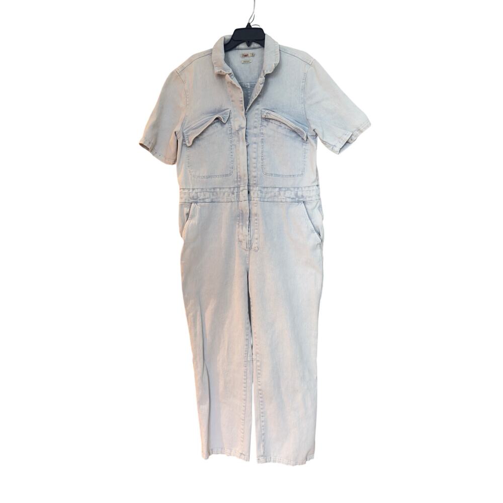 Faherty Blythe Jumpsuit Light Blue Size Large